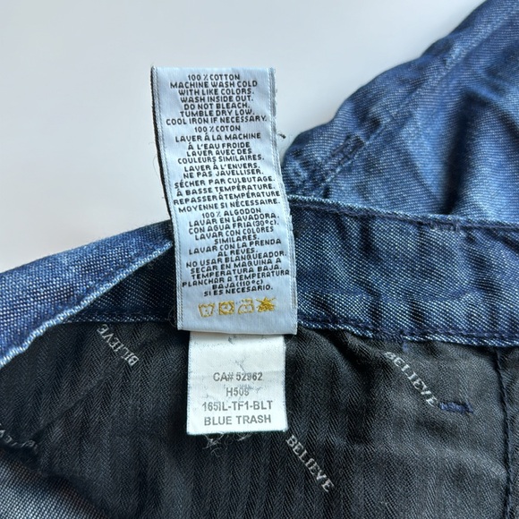 Habitual women’s jeans distressed straight to wide leg lightweight size 29 - Picture 12 of 12